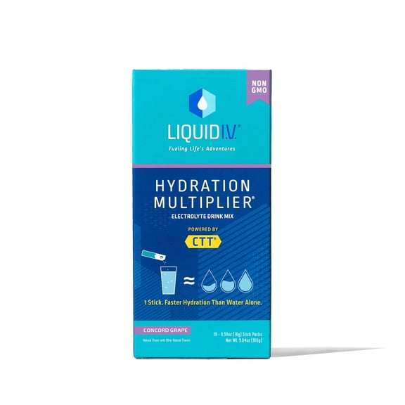 Liquid Iv Hydration Multiplier Concord Grape 10Ct Box 5.64 Oz - Pack Of 1