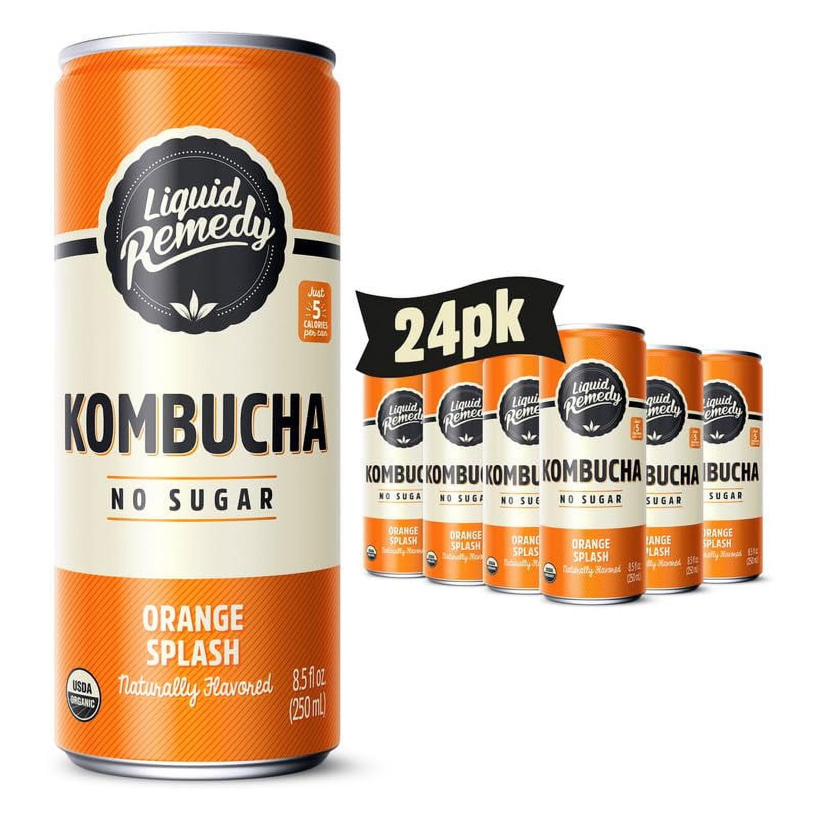 Liquid Kombucha Sugar Free Organic Drink, Low Calorie, Probiotic Like