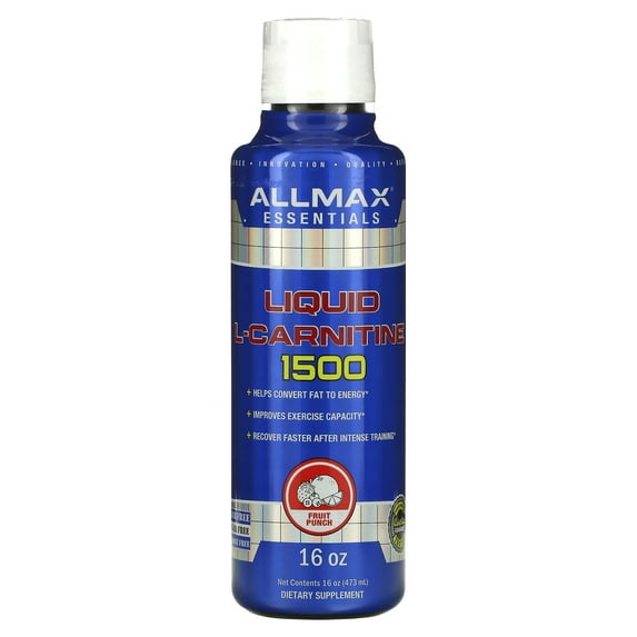 Liquid L-Carnitine 1500, Fruit Punch, 16 oz (473 ml), ALLMAX