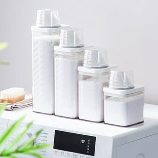 3L Laundry Soap Dispenser Multifunctional Detergent Powder Fabric Softener  Liquid Dispenser Bottle for Laundry Room Organization