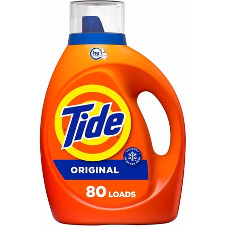 Liquid Laundry Detergent, HE Compatible, Original Scent, 80 loads, 105 fl oz