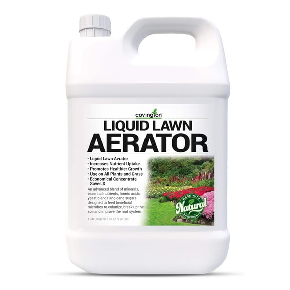 Covington Naturals Liquid Lawn Aerator - Natural Biological Soil Compaction Treatment, 32 oz Covers 12,000 Sq F