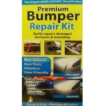 Liquid Leather Bumper Repair Kit – Black Compound, for Car & Truck Bumpers, 0.31 lb (20-902B)