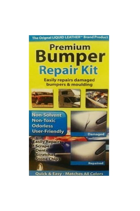 Liquid Leather Bumper Repair Kit Black Compound, for Car & Truck Bumpers, 0.31 lb (20-902B)