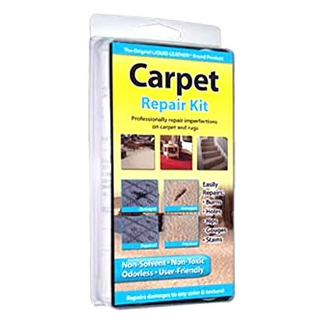 Liquid Leather Quick 20 Carpet Repair Kit - Burn Hole Damage, Flock Fiber, No Tools (30-012) - 1
