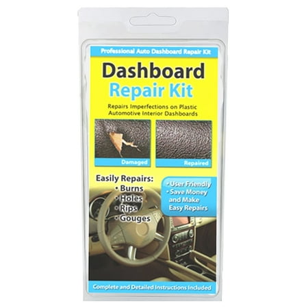 Liquid Leather - Dashboard Repair Kit Car Interiors Leather Vinyl Seats Dashboard Cracks- Black