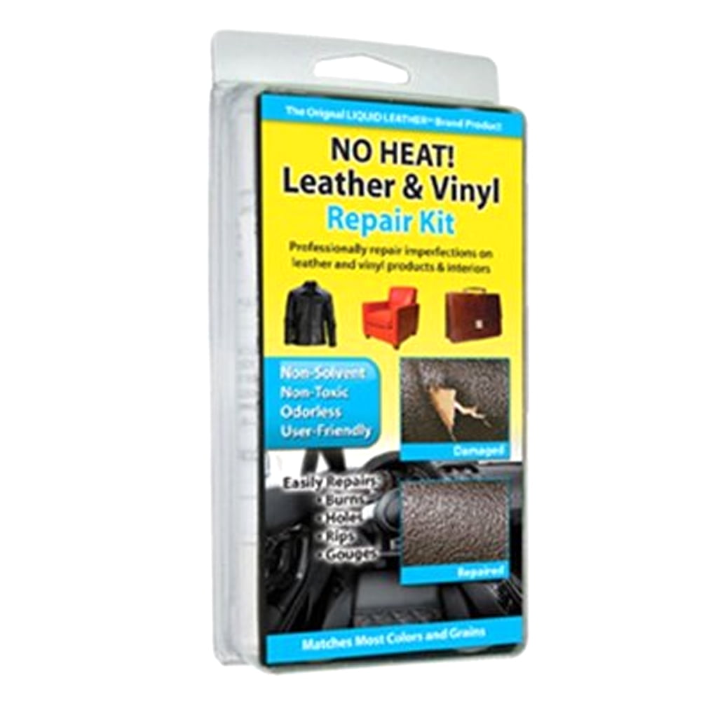 Liquid Leather No Heat Leather/Vinyl Repair Kit- Home Car Office Repair  Colors & Grains (30-122) Brown