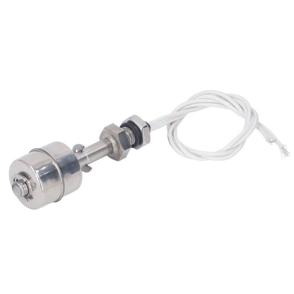 Liquid Level Float Switch 10mm Stroke Stainless Steel Liquid Water Oil Level Switch Sensor 0‑220V 65mm L