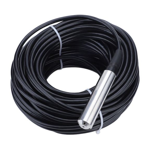 Liquid Level Sensor, 33m Waterproof Cable Anti Clogging Solid Structure Water Level Transducer Bend Resistant Corrosion Proof For Industrial Pool
