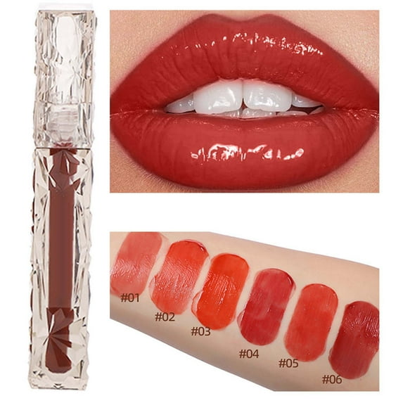 Liquid Lip Gloss, Moisturizing Lip Gloss, Long-Lasting Non-Stick Lip Gloss for Women and Girls, Soft Texture Hydrating Lip Makeup