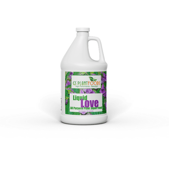 Liquid Love All Purpose Natural Plant Food Fertilizer for Indoor / Outdoor Plants (Garden Plants / Flower Plants / House Plants ), 1 Gallon of Water Soluble Concentrate