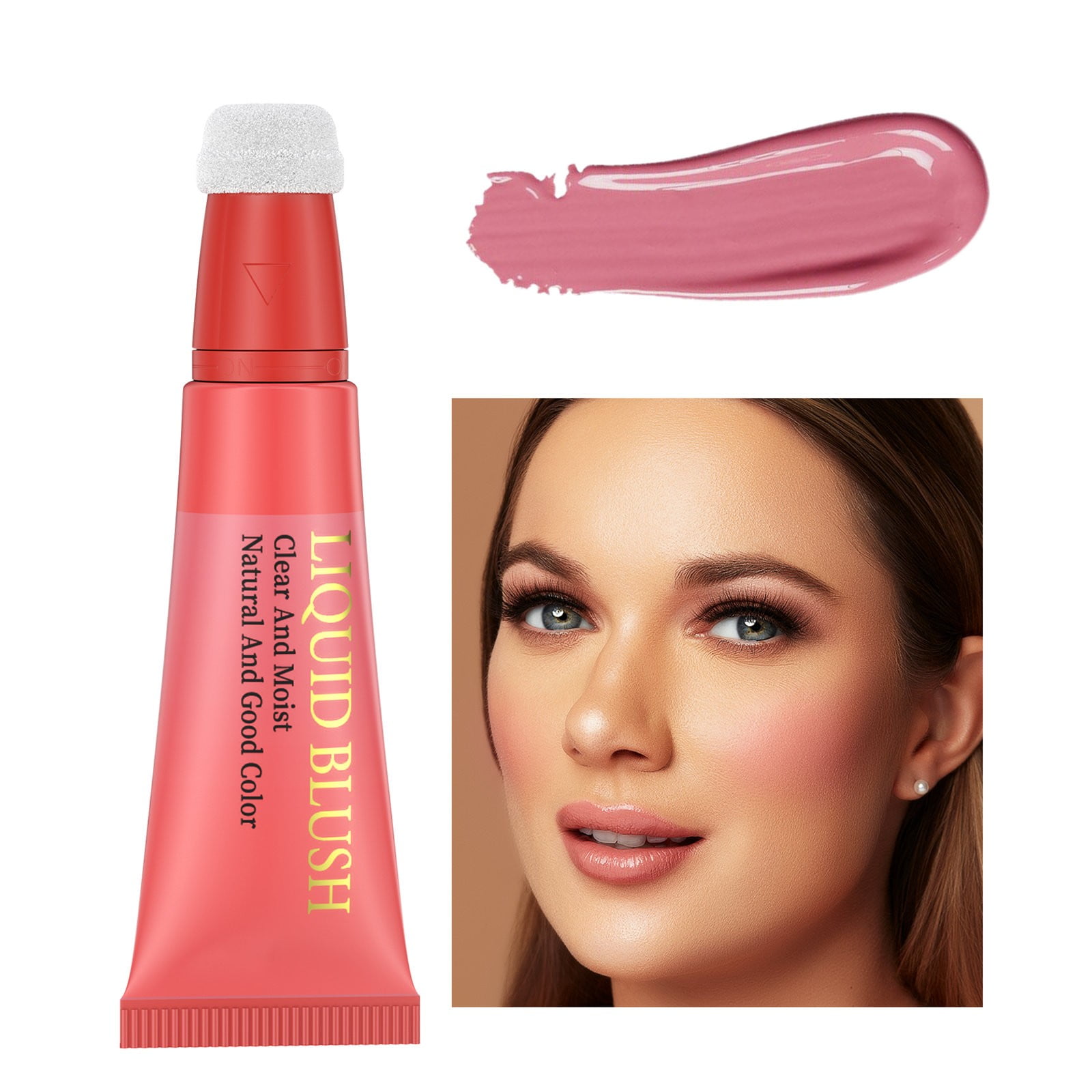 Liquid Makeup Wand Liquid With Cushion Applicator For Cheeks Tint