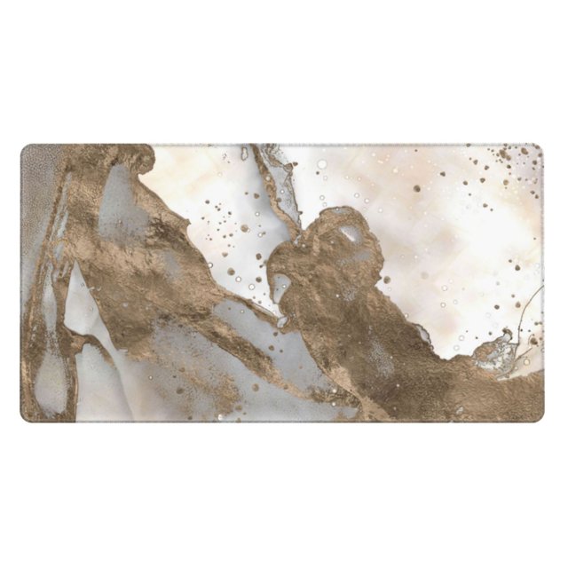 Liquid Marble Pearl And Gold Mousepad Large Mouse Pad Desk Pad