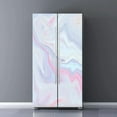thumbnail image 1 of Liquid Marble Texture Refrigerator Stickers Abstract Blue Marbling Fridge Door Mural Removable Poster Wrap Home Kitchen Decor, 1 of 5