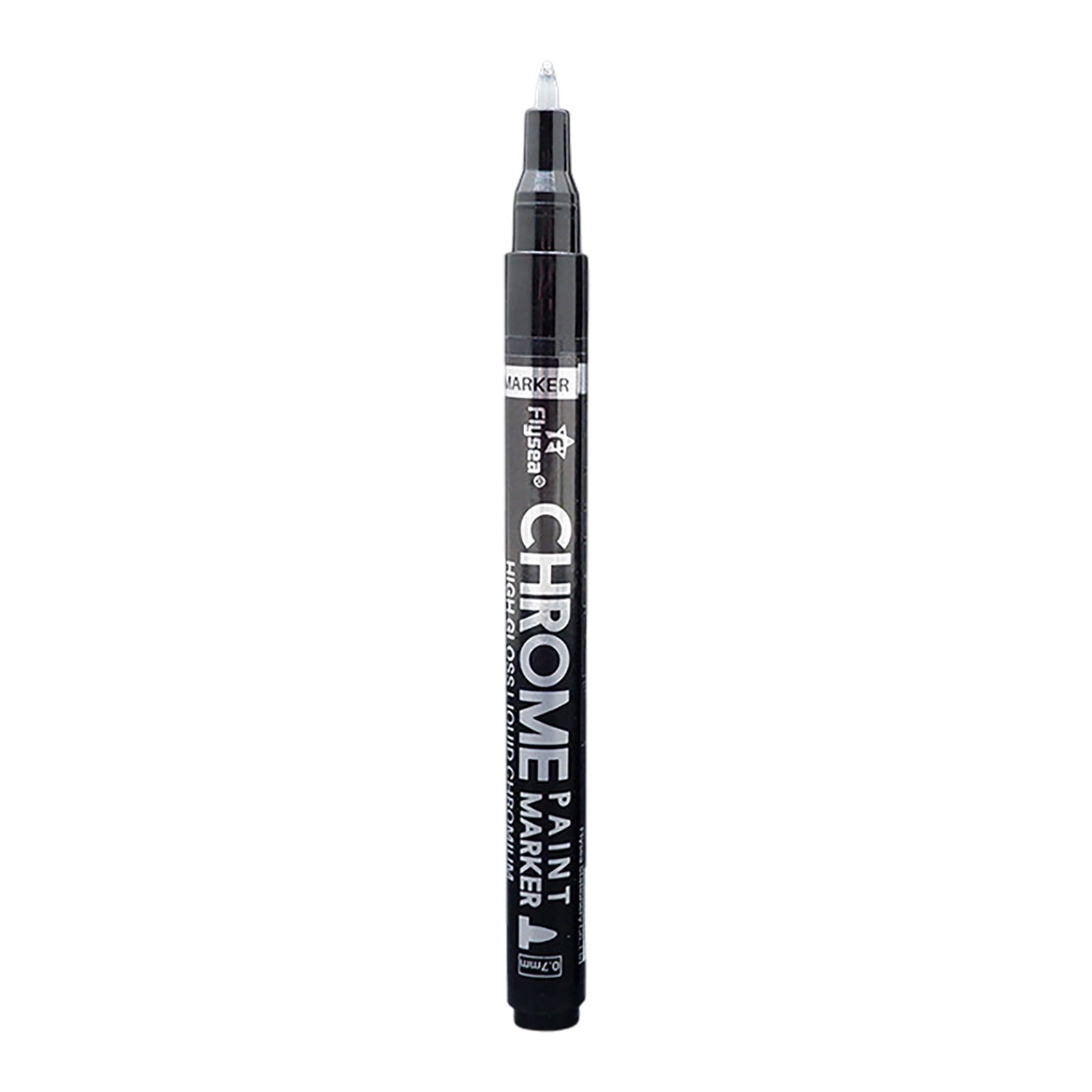 Liquid Markers Oil Based Permanent Art Liquid Chrome Marker, Reflective Gloss Metallic Mirror Marker, Repair Paint Pen for Model Metal DIY Craft