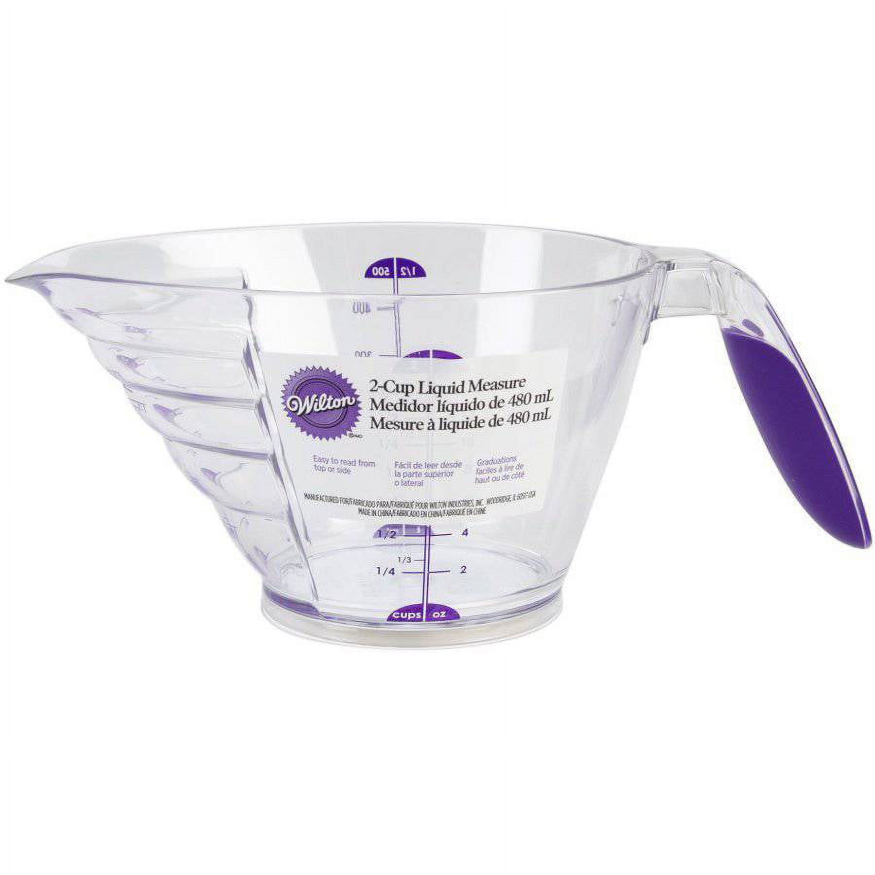 Set of 4 Glass Measuring Cups - Kitchen Mixing Bowl Liquid Measure Cup,  Glass Tupperware Bakeware. 1 cup, 2 cup, 4 cup, 8 cup.