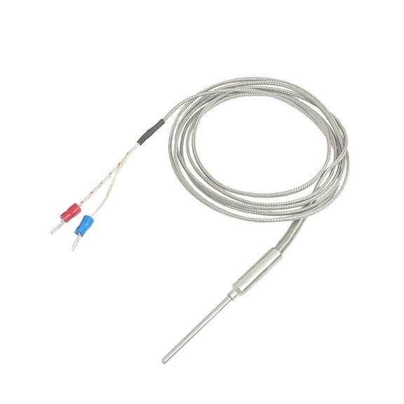 Liquid Measuring 50mm x 3mm K Type Earth Thermocouple Probe 2 Meters