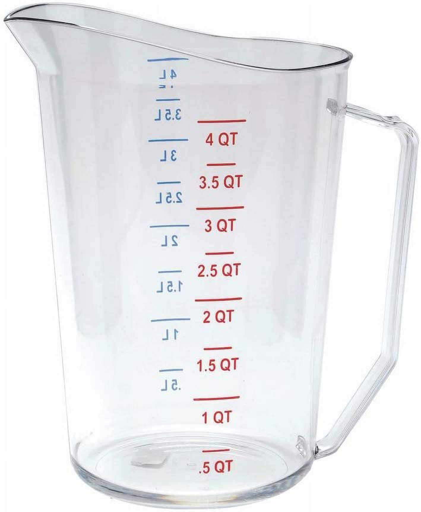 Measuring Cup, 4 Qt, Aluminum, Dry Measure, Libertyware MEA04D