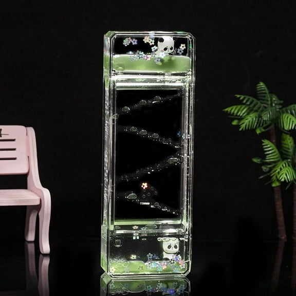 Liquid Motion Bubbler Timer for Sensory Play & Anxiety Relief - Mesmerizing Oil Droplet Flow, Leakproof Acrylic Decorative Hourglass for Desk, Classroom, Office & Home Decor