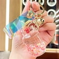 thumbnail image 1 of Liquid Motion Keychain Floating Sand Acrylic Car Pendant Couple Gift, 1 of 6