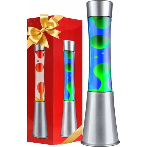 Liquid Motion Lamps, 12.6 Inch Deep Ocean Magma Liquid Night Light for Adults Teens, Relaxing Ambient Mood Lighting for Bedroom Office Home Decor, Novelty Christmas Birthday Gifts for Women Men