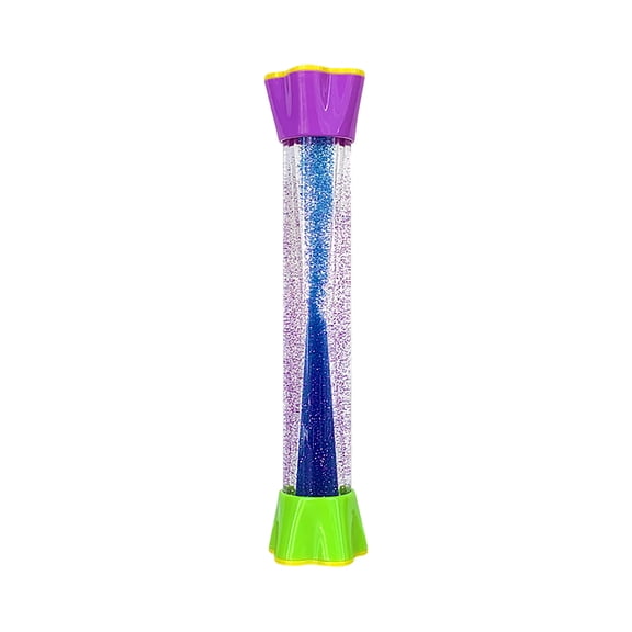 Liquid Motion Sensory Bottle, Relaxing Visual Timer with Glitter Bubbles and Floating Droplet Effects, Calming Desk Fidget for Stress Relief and Focus Aid