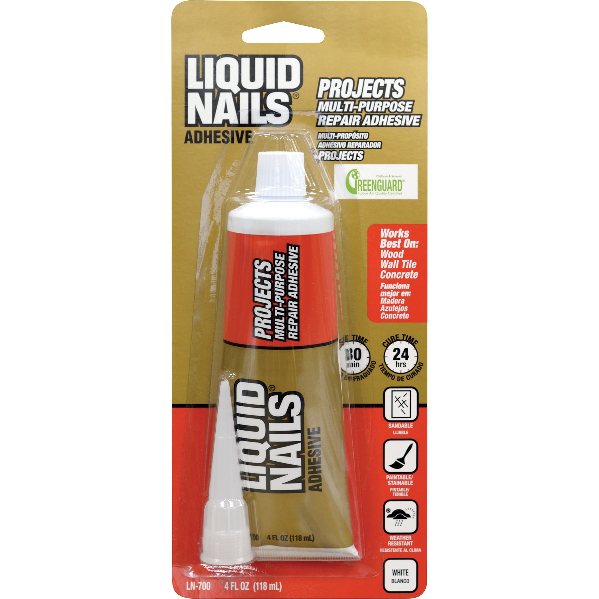 Liquid Nails 4 oz. White Latex Glue for Small Projects and Repairs