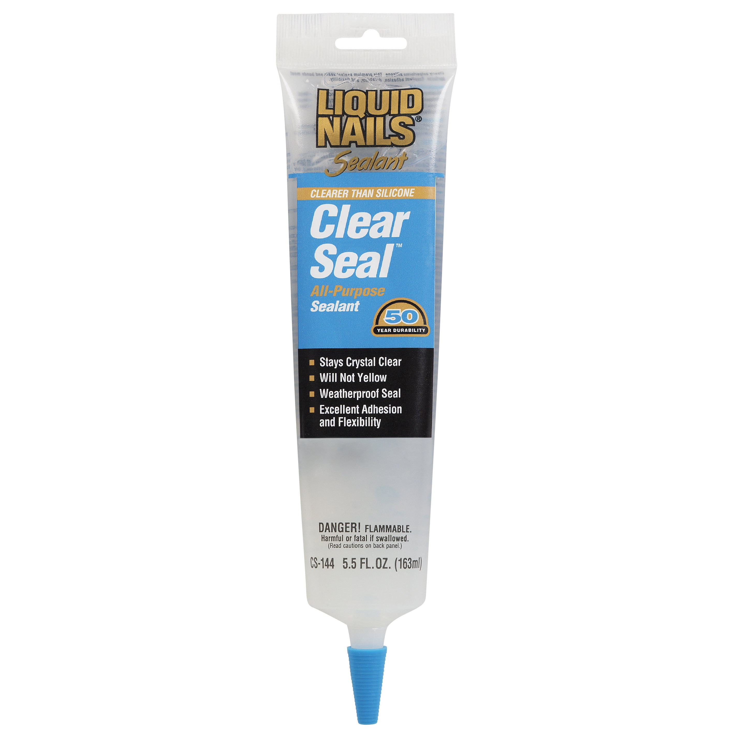 Liquid Nails Clear Seal All Purpose Sealant CS 144 5 5 Fluid Ounces d389bd4d 7e0f 4d92 adb3 a5edd0f03690 1.361cc309c1b7ab369245edf07b99d5fb