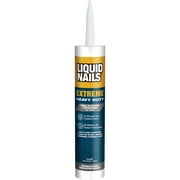 Liquid Nails Extreme Heavy Duty White Hardware Adhesive 10 oz for Interior and Exterior Construction