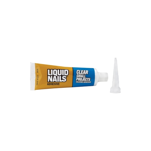Liquid Nails LN-207 6 Pack 2.5 oz. Small Projects Silicone Adhesive, Clear