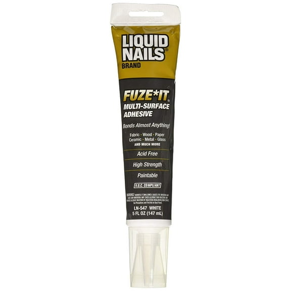 Liquid Nails LN-547 FuzeIt Multi-Purpose Repair Adhesive 5-Ounce