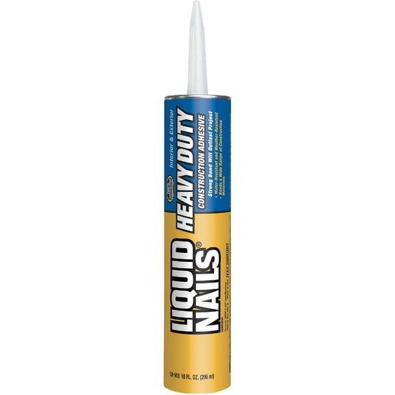 EJD LN Liquid Nails Heavy Duty Construction Adhesive - Durable, Water Resistant - 2 Pack, Tan