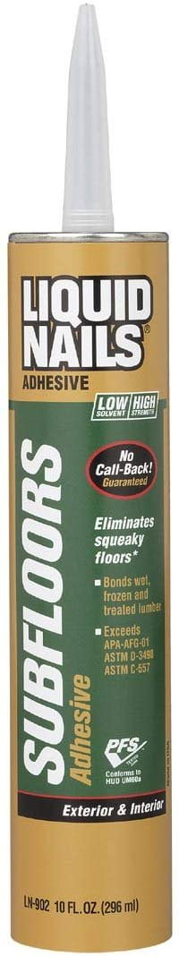 Liquid Nails LN902 VOC 10-Ounce Subfloors and Construction Adhesive