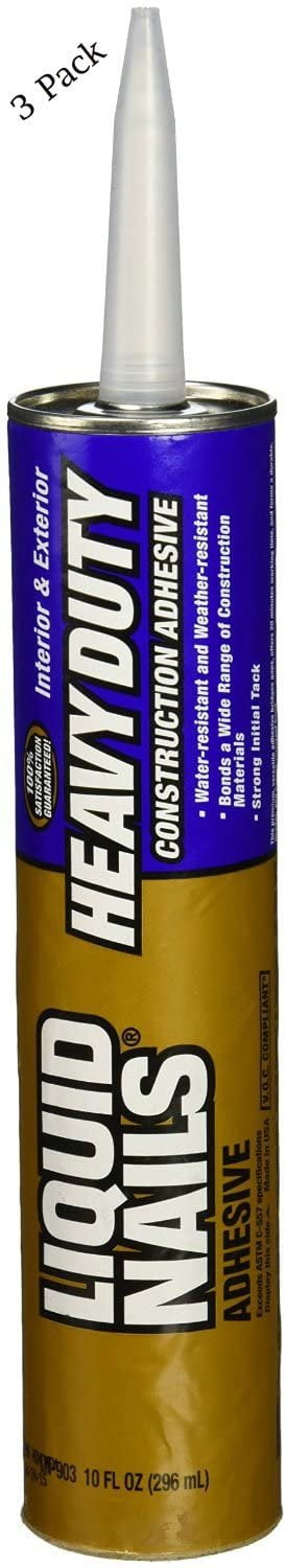 Pittsburgh Paints Co Liquid Nails Heavy Duty Construction Adhesive (Low VOC), Case of 3