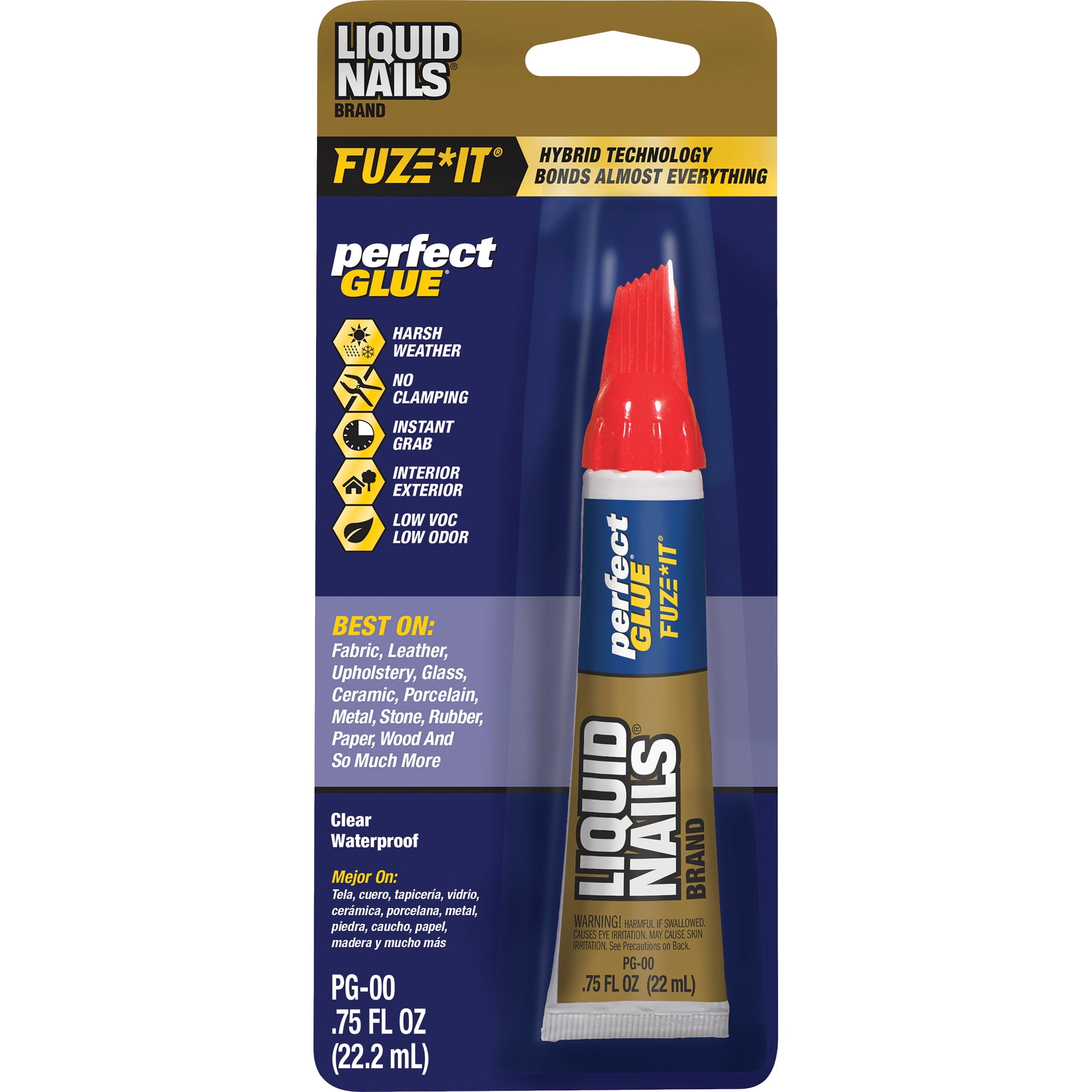 Liquid Nails Perfect Glue .75 oz. Clear Interior and Exterior Adhesive