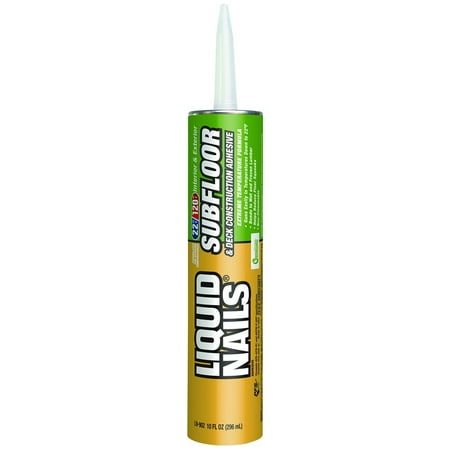 Liquid Nails Subfloor and Deck Construction Adhesive LN902, Latex-Based Formula, 10 oz