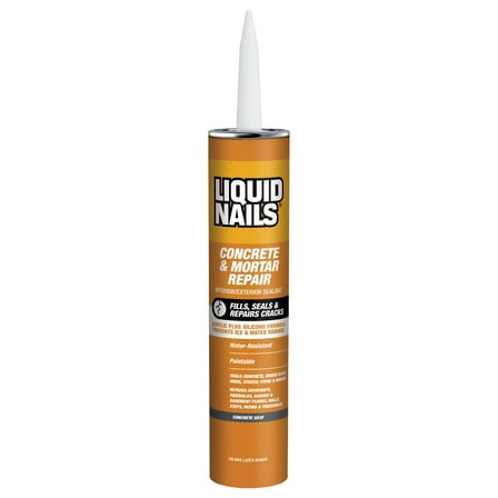 Liquid Nails Tough Repair 10.3 oz Gray Interior and Exterior Concrete and Mortar Repair Adhesive
