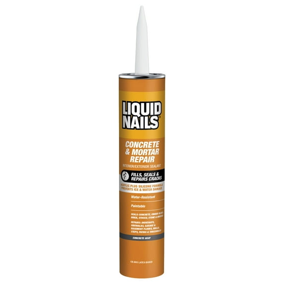 Liquid Nails Tough Repair 10.3 oz Gray Interior and Exterior Concrete and Mortar Repair Adhesive