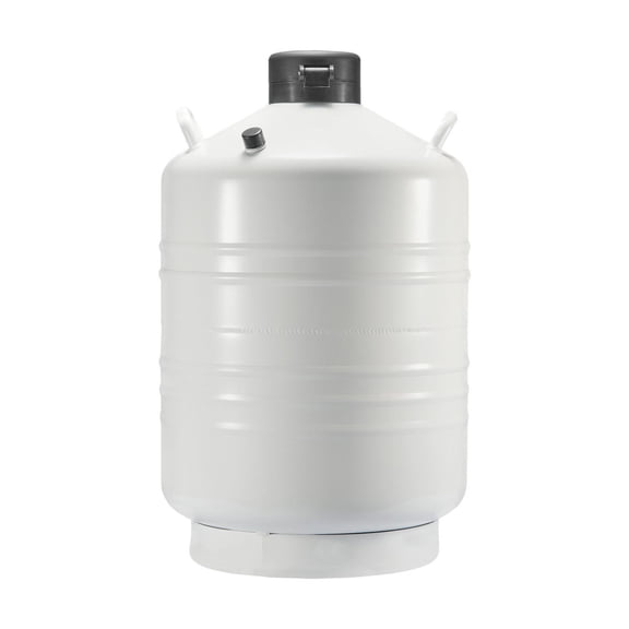 Liquid Nitrogen Tank 30L Aluminum Dewar LN2 Container 6 Canisters Cryo Storage