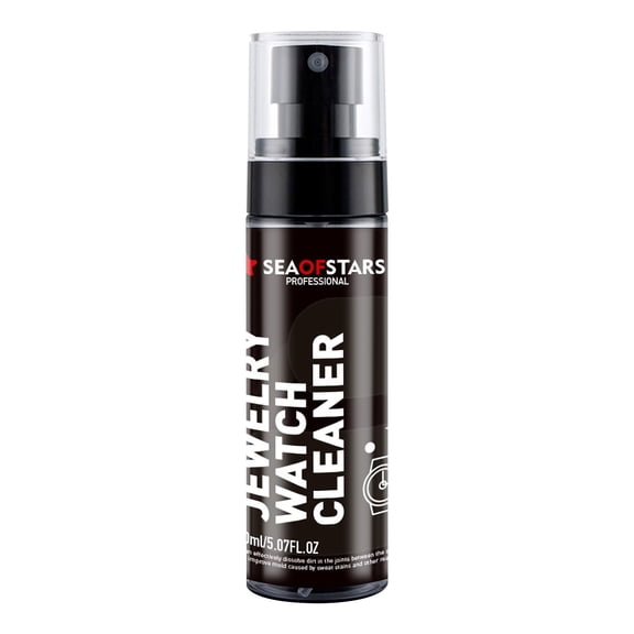 Liquid Non Abrasive Watch Strap Cleaner, Spray Gentle Rubber Care Solution, Deionized Surfactant Based Jewelry Cleaning Spray for Metal Resin