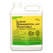 Liquid Ornamental & Vegetable Flowable Fungicide with Daconil - Broad-Spectrum Plant Disease Control - 32 fl oz Bottle by Southern Ag