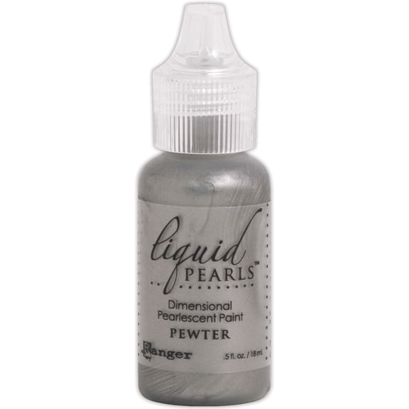Liquid Pearls Dimensional Pearlescent Paint .5oz-Pewter