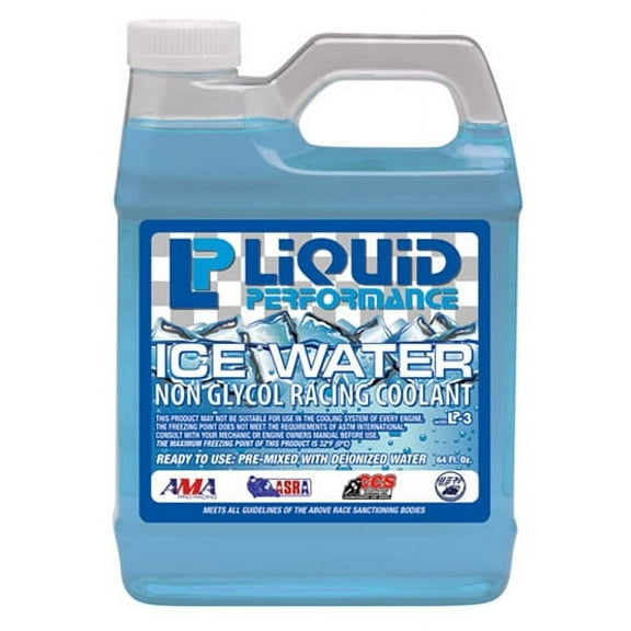 Liquid Performance Ice Water Non Glycol Racing Coolant "Antifreeze & Coolant", 64 Oz Jug
