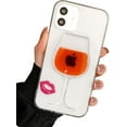 thumbnail image 1 of Liquid Phone Case Compatible with iPhone 11 Pro, Cool Cartoon Design, Floating Bumper Protective Case Hard Back Shell Cover (Wine Glass, iPhone 11 Pro), 1 of 6
