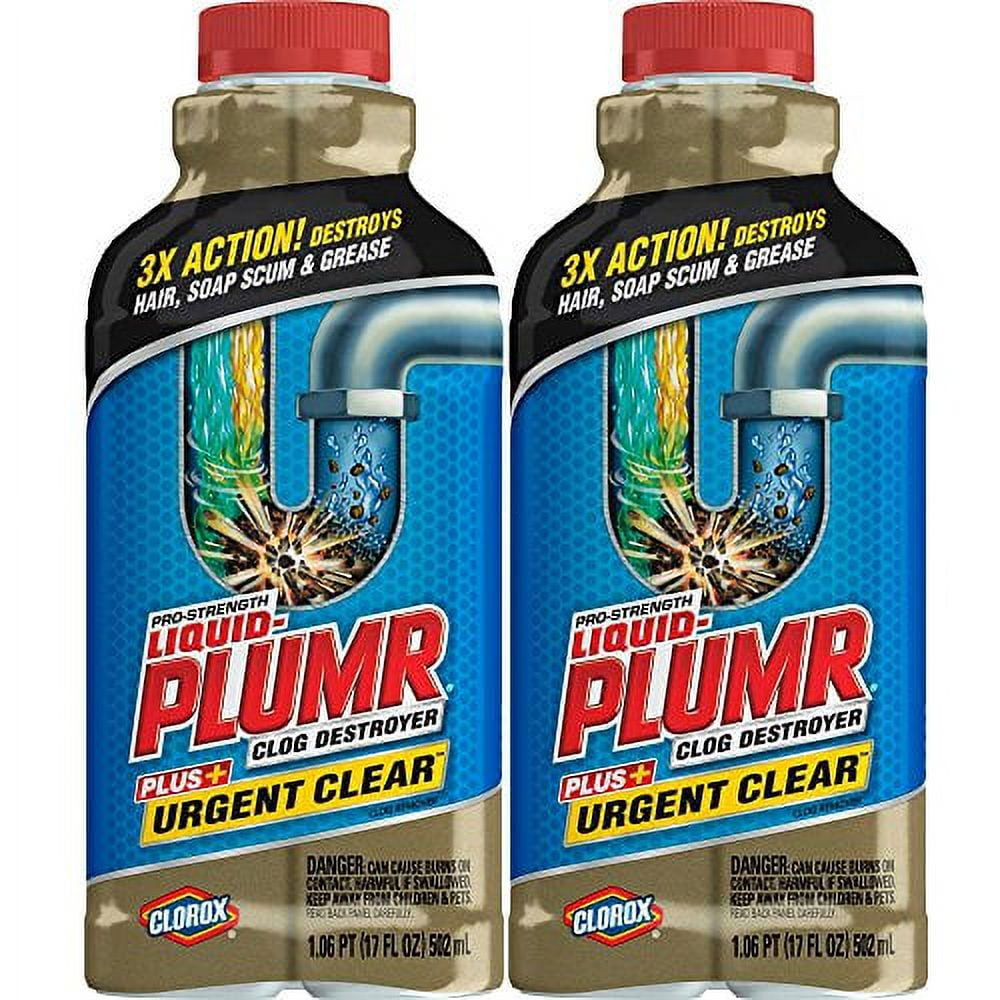 LiquidPlumr, 17oz 2Pack, Clear