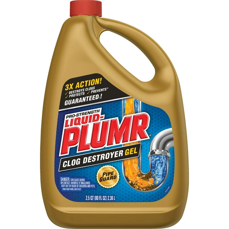 Clog Destroyer + PipeGuard, Gel, 80 oz