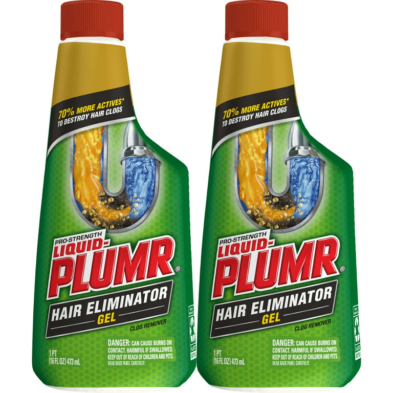 Liquid-Plumr Drain Clog Remover, Unscented, 16 Fluid Ounce