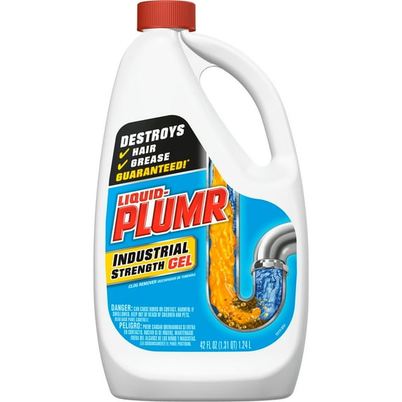 Liquid-Plumr Industrial Strength Drain Clog Remover Gel, Septic Safe ...