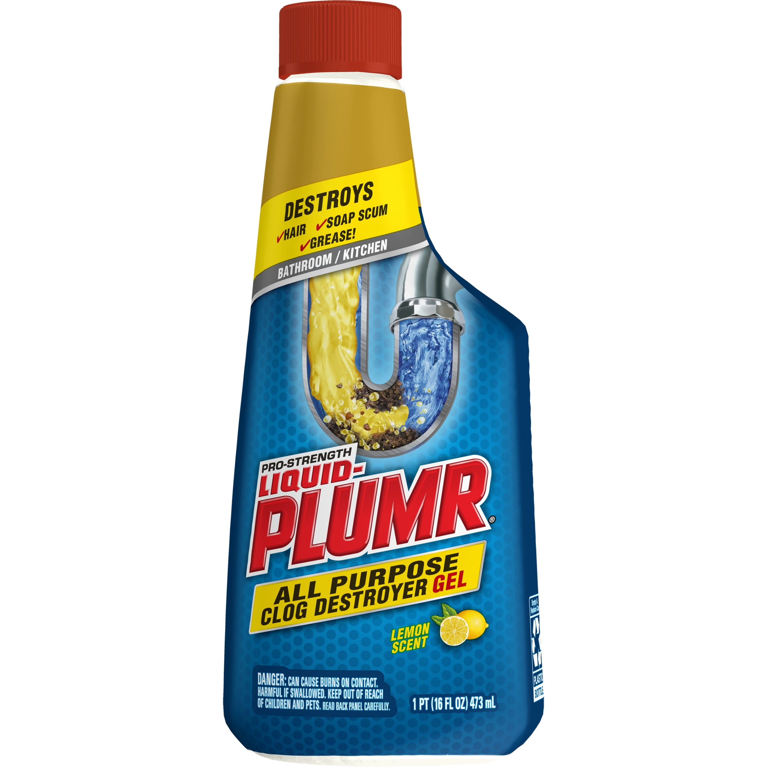 LiquidPlumr ProStrength All Purpose Clog Destroyer Gel Lemon 16