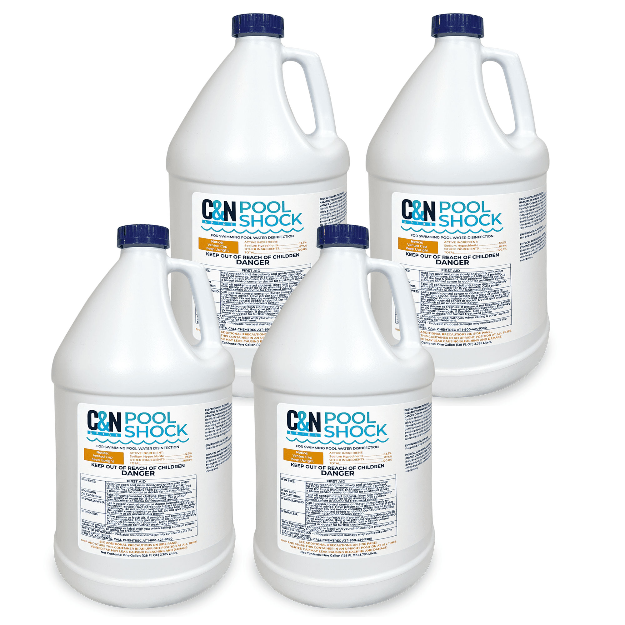 Liquid Pool Shock Sodium Hypochlorite 12.5 Percent Liquid Chlorine for Swimming Pool